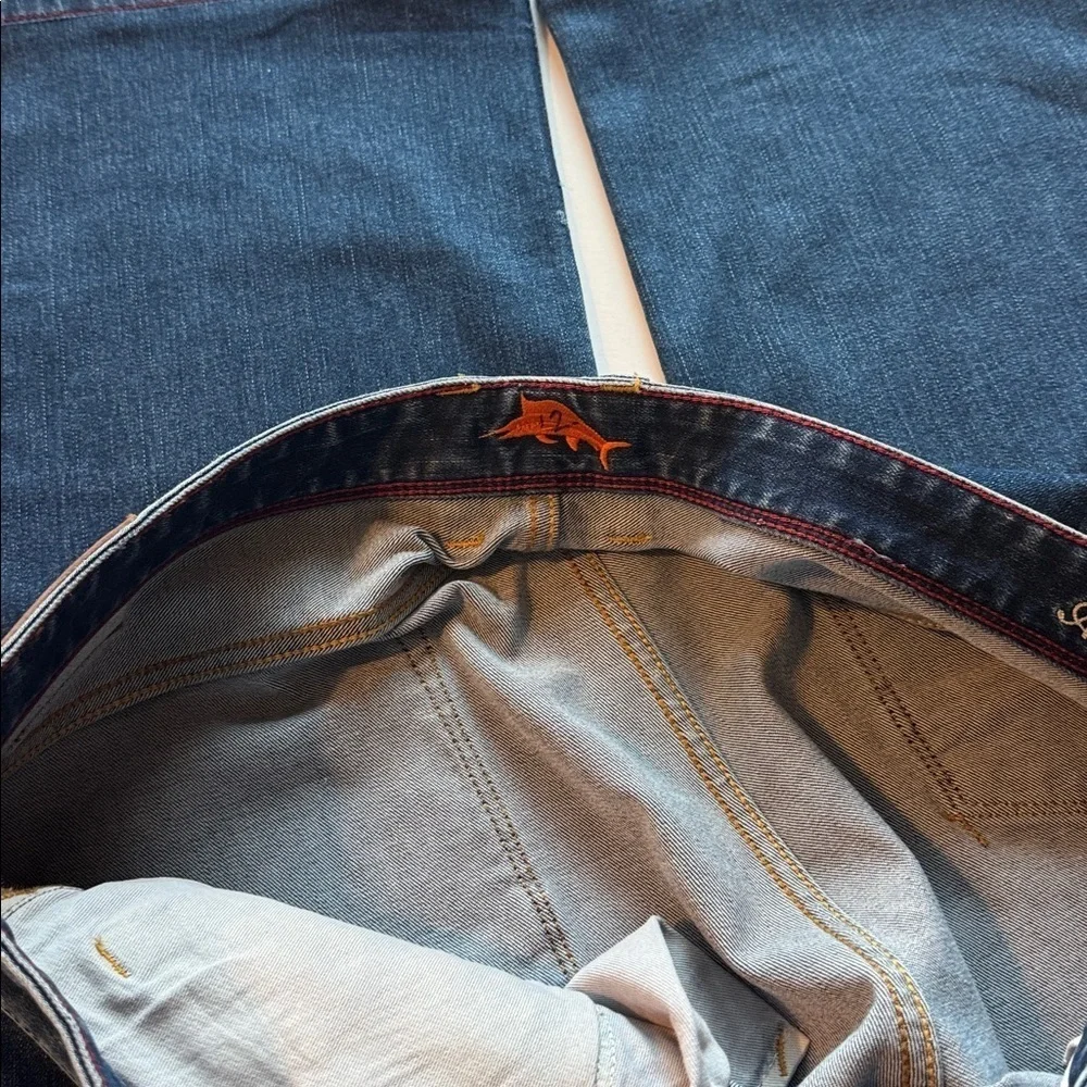 Tommy Bahama Men’s Authentic Premium Denim Deep Blue Straight Jeans